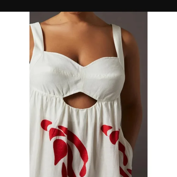 Anthropologie Front Cut Out Maxi Dress Size XL Nwt - Picture 3 of 14